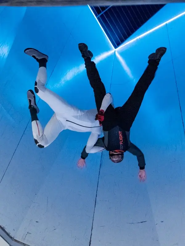 stand-01 Testa på vår skydiving simulator