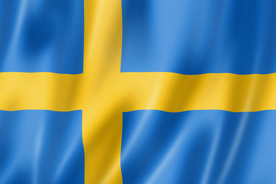 Sveriges flagga.